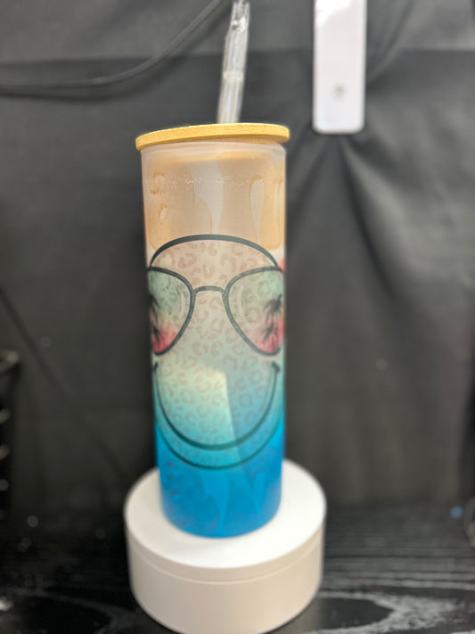 25 oz smiley mama - glass