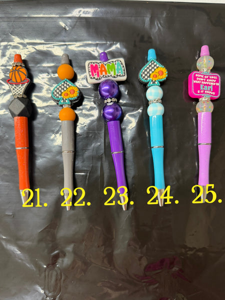 Character Beaded Pens