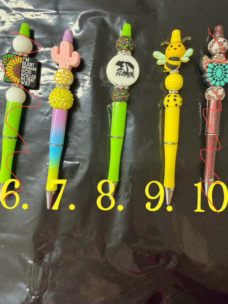 Character Beaded Pens