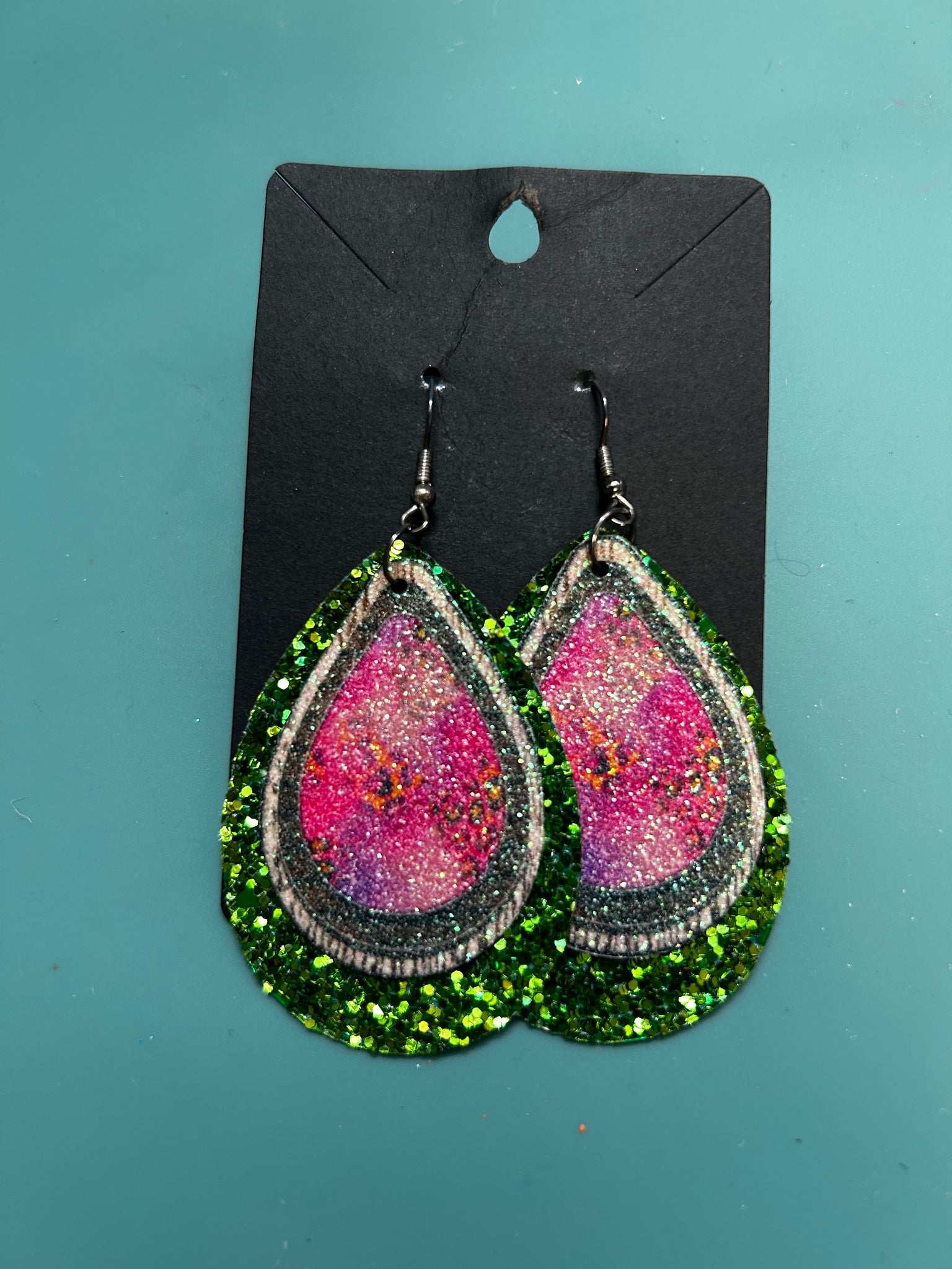 Western themed/green glittered