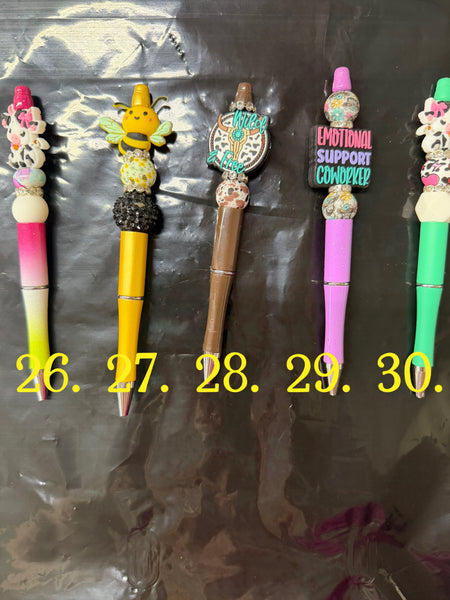 Character Beaded Pens