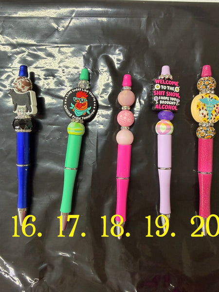 Character Beaded Pens