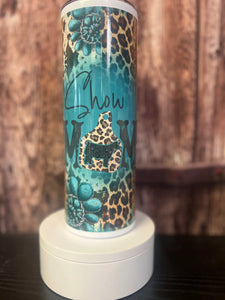 20 oz Teal Show Mom