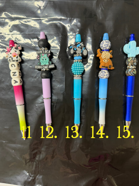 Character Beaded Pens