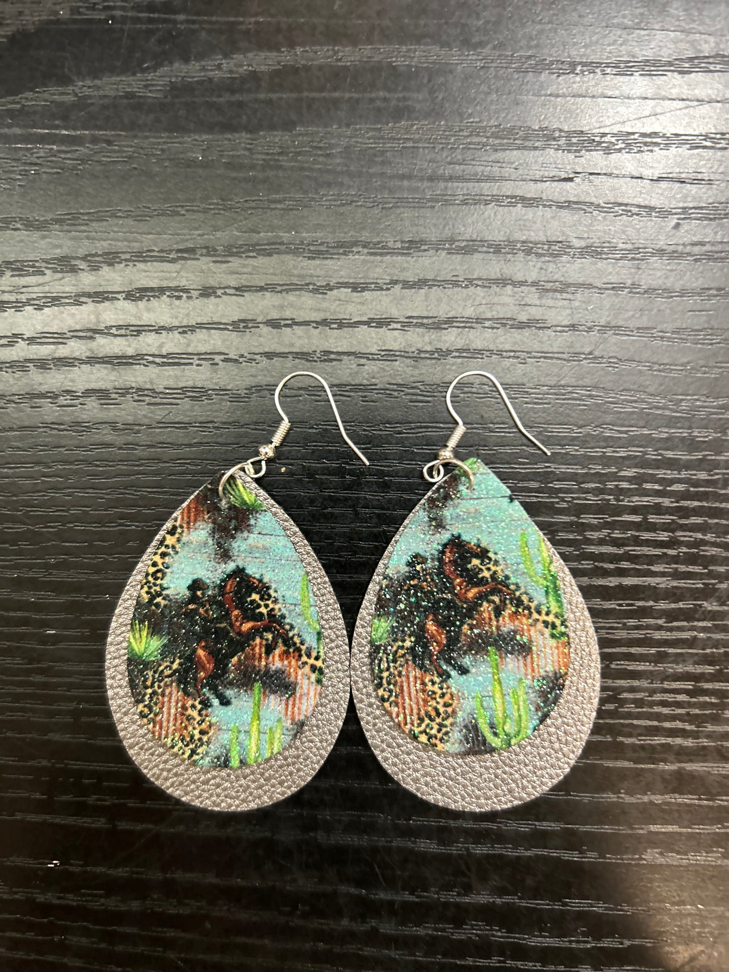 Cowboy serape on silver