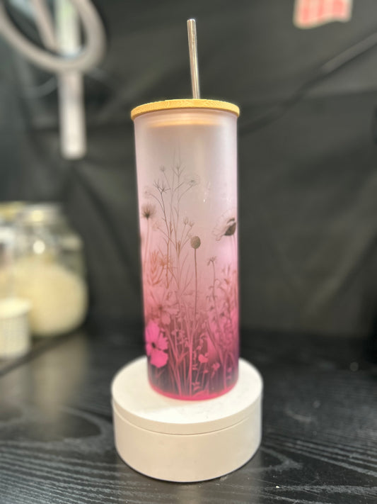 Floral tumbler