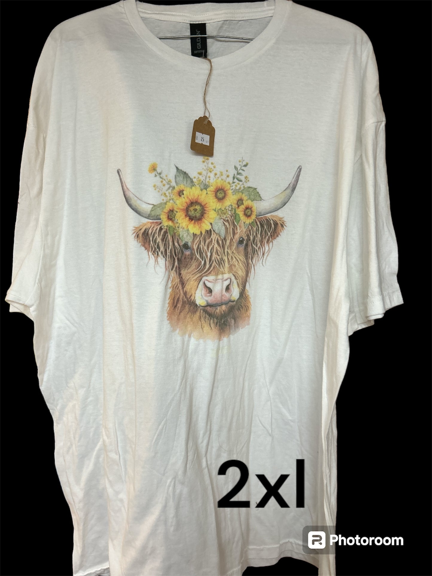 Size 2x- large - sunflower highland