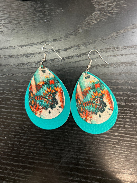 Serape on teal
