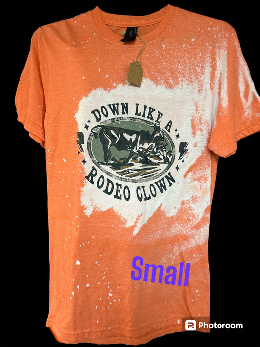 Size small - down like A rodeo clown