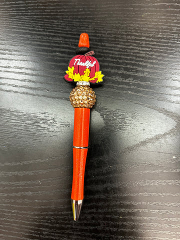 Thankful beaded pen