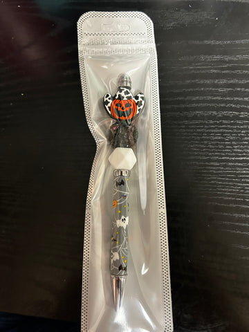 Cow print cowboy pumpkin pen